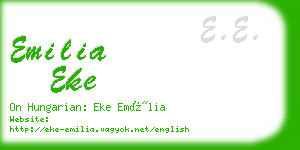 emilia eke business card